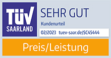 TUV Saarland Preis/Leistung - SEHR GUT!